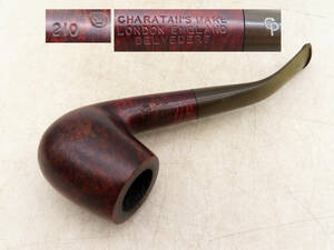 K5681 CHARATAN'S MAKE チャラタン LONDON ENGLAND パイプ Pipe ケース付 ヴィンテージパイプ タバコ 煙草 煙管 木工芸 喫煙具 KG01