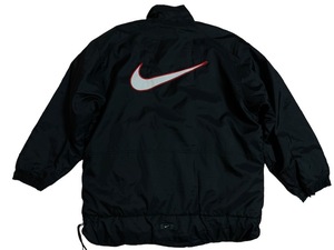 90S銀タグ NIKE ビッグスウォッシュ　裏地キルティングジャケット　サイズM