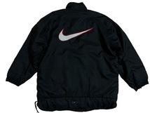 90S銀タグ NIKE ビッグスウォッシュ　裏地キルティングジャケット　サイズM_画像1