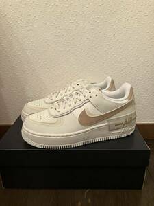 NIKE ナイキ　エアフォース1 ロー　シャドウ　ウィメンズ25cm セイル　ヘンプ　AIRFORCE1 LOW 厚底