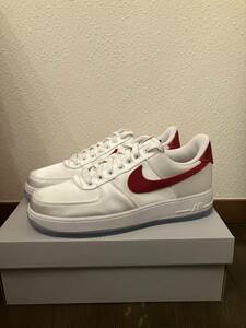 NIKE ナイキ　エアフォース1 '07 ロー　ウィメンズ28.5cm ホワイト　バーシティレッド　AIRFORCE1 LOW 