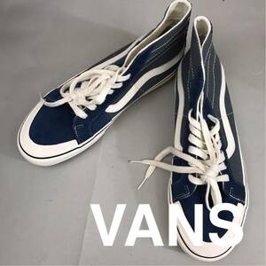 【新品未使用】バンズ VANS SK8-Hi 138 DECON ecocush OFF THE WALL スケートボードライン ハイカット スニーカー 紐 ブルー 28.5cm @◆