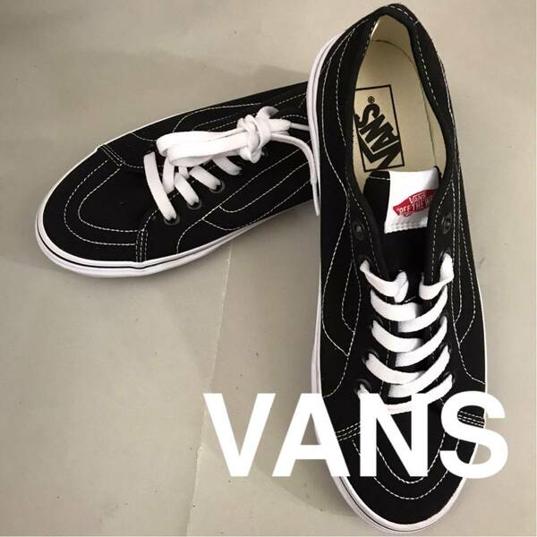 【新品未使用】バンズ VANS ウォルバー スケボー V40CL ＋ DECON ローカット LOW 紐 キャンバス地 スニーカー ブラック 27.5cm @◆