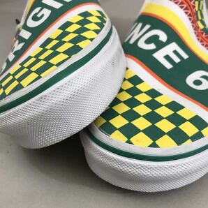 【新品未使用】【希少・レア】バンズ VANS SLIP ON GREEN BLZAGYLWPPRGR LOW スニーカ ORIGINAL SINCE 1966 グリーン イエロー 27.5cm @◆の画像6