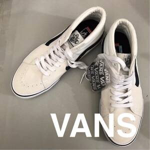 【新品未使用】バンズ VANS HIGH スウェード キャンバス ジャズストライプ 替紐 レジェンドスケーター Jeff Grosso ホワイト 29.0cm @◆