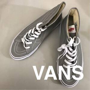 【新品未使用】バンズ VANS ハイカット スケート ハイデコン SK8-Hi DECON DX スニーカー キャンバス地 靴 紐 ライトグレー 28.0cm @◆