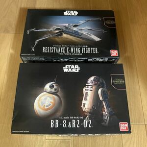 [スターウォーズフォースの覚醒2点セット]バンダイ1/12BB-8・R2-D2 & Xウイング(レジスタンス仕様)