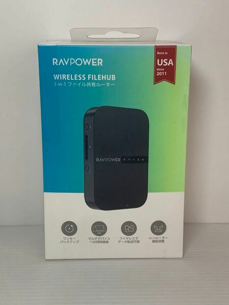 RAVPower FileHub RP-WD009 多機能型ワイヤレスカードリーダー ラブパワー ファイルハブ