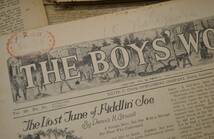 m081 難あり 大正期新聞 50部 the boys world the girls companion1921年 1922年 英字新聞 野球 競馬 英語 英文 英字 当時物 古い印刷物_画像3