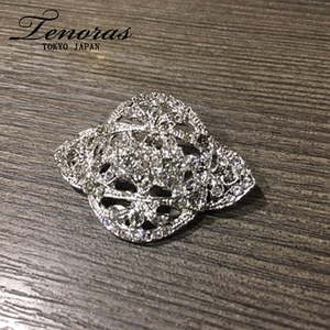 送料185円▼新品 MEN'S TENORAS シューピアス 合金 スワロフスキー シルバー■TENORAS ティノラス アクセサリーGARNIERガルニエ