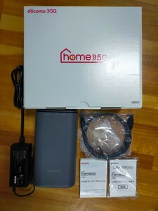 docomo home5G HR01 ダークグレー NTT ドコモ Wi-Fi ホームルーター