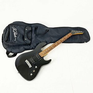 ジャンク B.C.Rich エレキギター ストラトタイプ 黒 ブラック 24フレット バダスタイプブリッジサドル◆音出しNG [N7197]