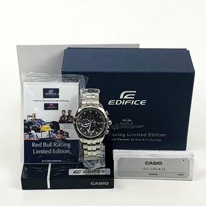 訳あり 未使用品 CASIO カシオ EDIFICE エディフィス メンズ 腕時計 EF-565RBJ-1AJR Red Bull Racing 限定モデル [U12148]