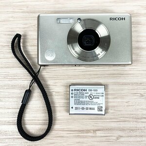 RICOH PX リコー 防水 コンパクト デジタルカメラ シルバー 本体/バッテリーのみ 動作確認済み [U12119]