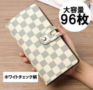 96枚 カード入れ おしゃれ カードケース 大容量 定期入れ　名刺入れ　カード収納　モノグラム　名刺入れ