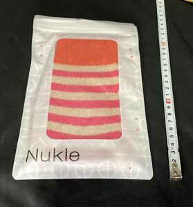 冷え取り　温活ボーダーソックス　靴下　定価4,990円 Nukle　湯たんぽウェア　ヌックル　温活ウエア　ピンク　オレンジ DoClasse