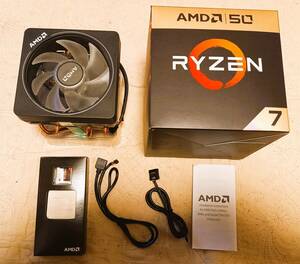 【美品・レア物・記念モデル】AMDの8コアCPU「Ryzen 7 2700X Gold Edition」（AM4）【中古・動作確認・外箱入・RGBクーラー付属】