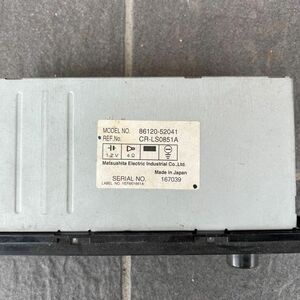 トヨタ純正1DIN AM FMラジオチューナー　86120-52041 中古