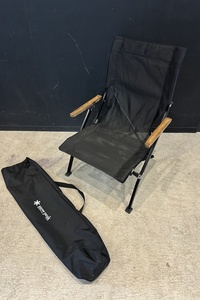 [ free shipping ] Tokyo )*Snow Peak Snow Peak mesh low chair 30 Ricci black LV-110M-RB