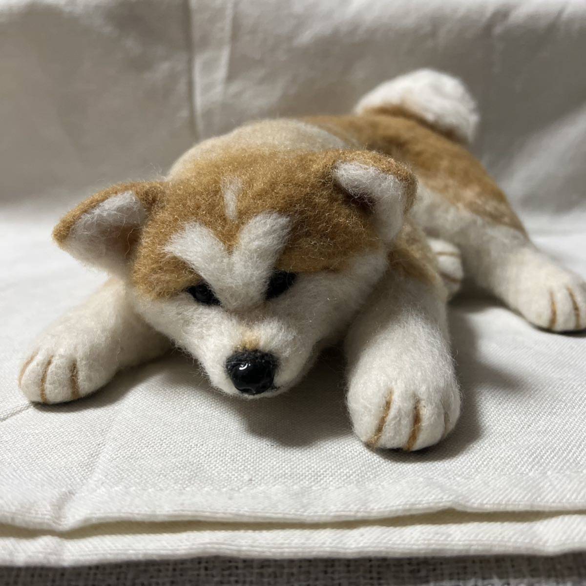 羊毛フェルト ぬいぐるみ 秋田犬 ハンドメイド, おもちゃ, ゲーム, ぬいぐるみ, 羊毛フェルト