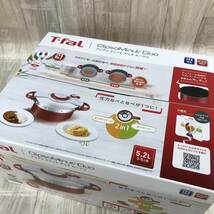 T2516●新品●T-fal クリプソ ミニット デュオ ルージュ 5.2L P4705132●IH・ガス火対応 3～5人用 2in1 圧力鍋_画像3