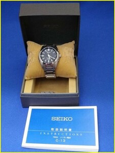 【美品/動作品】 SEIKO セイコー スピリット スマート SBTM217 7B52-0AK0 チタン メンズ 腕時計 ソーラー 電波時計