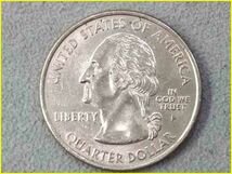 【アメリカ 50州25セント硬貨《バーモント州》/2001年】クォーターダラーコイン/桃/50州25セント硬貨プログラム/The 50 State Quarters Pro_画像3
