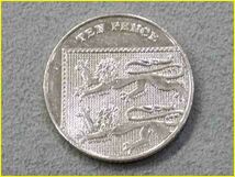 【イギリス 10ペンス 硬貨/2011年】 TEN PENCE/エリザベス2世/コイン_画像2