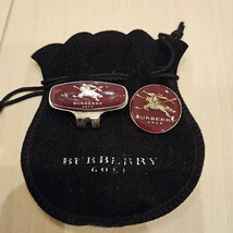 【送料無料】BURBERRY GOLF バーバリーゴルフ マーカー ゴルフ 袋付き_画像1