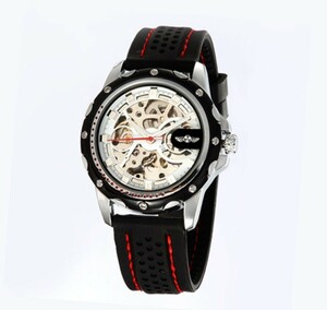 （新品）メンズ 高級腕時計 フルスケルトン 自動巻き 機械式 海外 W07