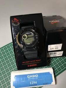 1円スタート・カシオG-SHOCK フロッグマンFROGMAN DW-8200BM-1T MEN IN BLACK メン・イン・ブラック