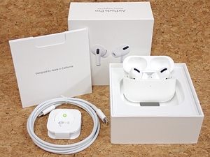 【中古 美品】Apple 純正 AirPods Pro MWP22J/A ノイズキャンセル Wireless Charging Case 本体 付属完品(PBA471-1)