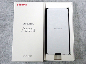 【新品 未使用】SIMフリー docomo Xperia Ace III SO-53C ブラック スマホ Android 本体 SONY 制限〇(PBA743-1)