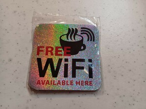 ★Free Wi-Fi ★ステッカー