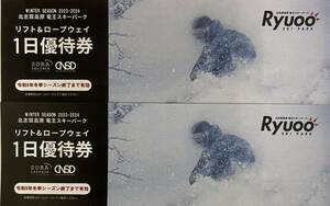 竜王スキーパーク　リフト&ロープウェイ　1日優待券　2枚