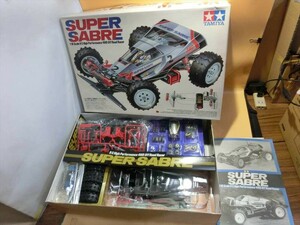 T【ス4-67】【140サイズ】未組立/タミヤ 1/10 電動RC 4WDオフロードバギー スーパーセイバー/※外箱傷み有