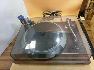 T【シ4-68】【140サイズ】DENON デノン/ターンテーブル DP-50M/レコードプレーヤー/回転動作確認済/※傷・汚れ有