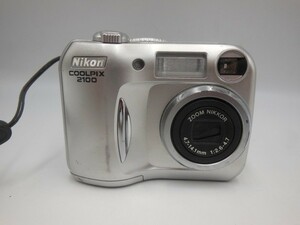 T【セ4-58】【60サイズ】▲NIKON ニコン/COOLPIX 2100 単三電池式 デジタルカメラ/通電可/ジャンク扱い/※傷有り