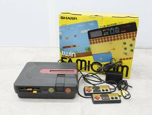 △希少 元箱付き！ ｜ツインファミコン｜SHARP シャープ AN-500B Twin famicom｜ ジャンク レトロ■O9715