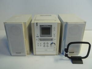 Panasonic パナソニック CD/MD/カセット ミニコンポ SA-PM37MD