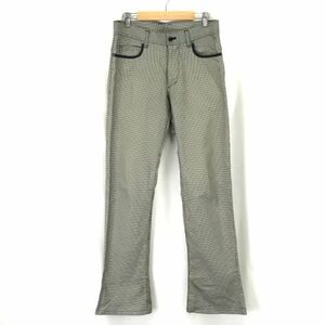 キャサリンハムネット★千鳥格子/フレアパンツ【メンズS/股下83cm/グレー系/gray系】KATHARINE HAMNETT/Pants/Trouser◆BH546