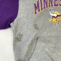 JAPAN LIMITED！GU x NFL TEAM APPAREL★Minnesota Vikings/バイキングス/パーカー【men's-L/purple×gray】アメフト/hoodie/Tops◆BH557_画像8