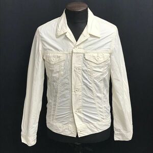 リーバイス/Levi's★ピケジャケット/ジージャン型【メンズS/アイボリー/ivory】Jaket◆BH550