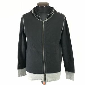  Gap /GAP* Zip up / sweat Parker [ men's S/ black × gray /black×gray]Jaket/Parker*BH558