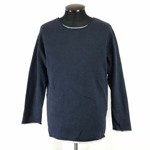 BEAUTY & YOUTH/ユナイテッドアローズ★厚手/ロンT/長袖Tシャツ/カットソー【メンズM/紺/navy】薄手トレーナー/Tops/Shirts◆BH559