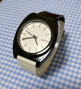 NIXON TIME TELLER P BLACK／WHITE ニクソンアナログ腕時計　白黒　新品未使用