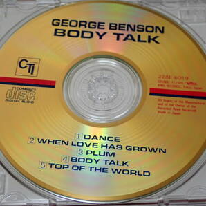 ★ゴールドCD★ジョージ・ベンソン★ボディ・トーク★George Benson★Body Talk★完全限定盤★24K GOLD★帯付、国内盤★228E 6019★の画像4