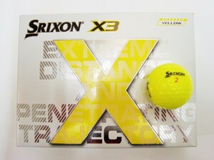 新品★ダンロップ★スリクソン X3 ボール★SRIXON★2022★イエロー★1箱★12球