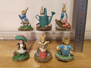 Peter Rabbit collection all 6 kind PVC made / 2003 year Bandai BANDAI PETER RABBIT