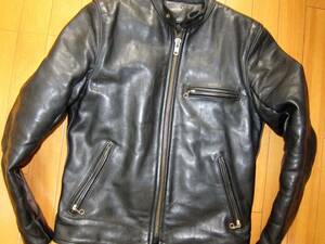 ☆ツルツルした奇麗なレザー☆バンソン シングル レザー ライダース Vanson Leathers BOSTON U.S.A. Type.B Size.38